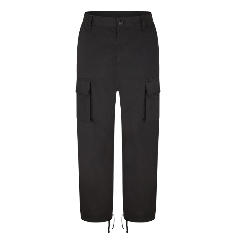 Image of Timberland Mens Utility Straight Leg Trousers Black male 30