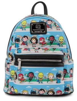 Image of DC Comics DC Superheroes - Loungefly - Chibi Lineup Mini backpacks multicolour