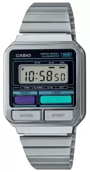 Image of Casio A120WE-1AEF Vintage Retro Digital Dial / Stainless Watch