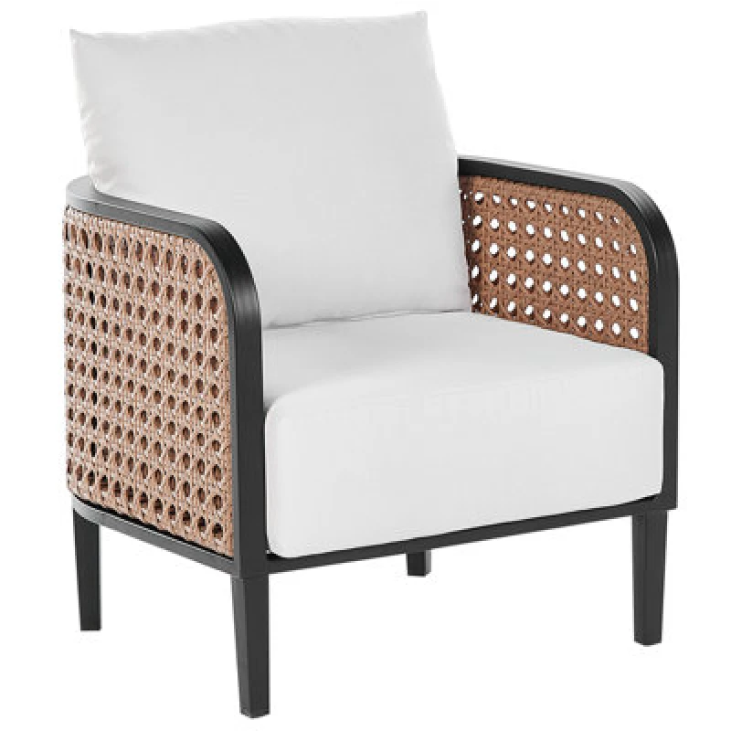 Image of Beliani Garden Armchair Montefalco Metal White
