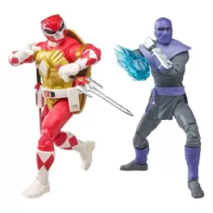 Image of Power Rangers x TMNT Lightning Collection Action Figures 2022 Foot Soldier Tommy & Morphed Raphael