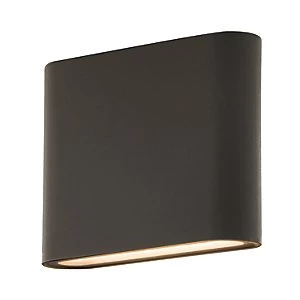Image of Luceco LED Grey Exterior Flat Wall Light - 8W