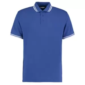 Image of Kustom Kit Mens Tipped PiquA Short Sleeve Polo Shirt (S) (Royal/White)