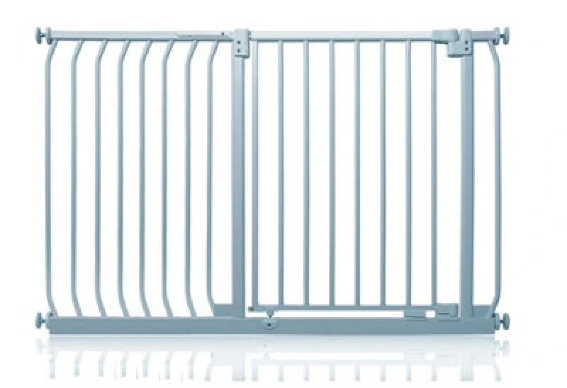 Image of Safetots Elite Pressure Safety Gate, 125Cm - 134Cm, Matt Grey, Pressure Fit Stair Gate