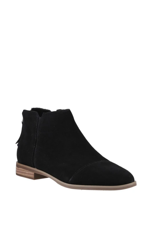 Image of TOMS Womens Rylie Ankle Boot in Black Size: 5 Black Female 5