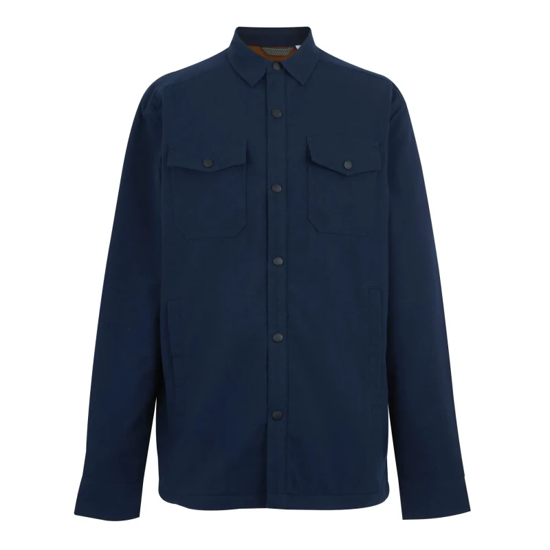 Image of Regatta Regatta Men Spennith Fleece Lined ShackeT-Shirt in Navy Size: Medium Navy M Male 5063516105596