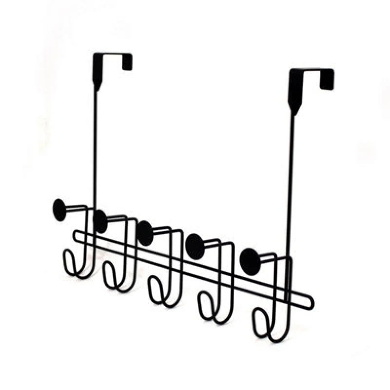 Image of Showerdrape Moretti Over Door Storage Hooks Black