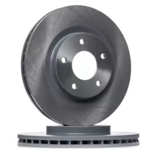 Image of FEBI BILSTEIN Brake disc PEUGEOT,CITROEN,MITSUBISHI 108436 05105514AA,5105514AA,1607500580 Brake rotor,Brake discs,Brake rotors 1610623080,05105514AA