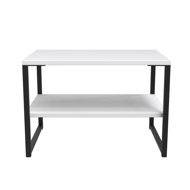 Image of Madrid Lamp Table In White Matt (Ready Assembled)