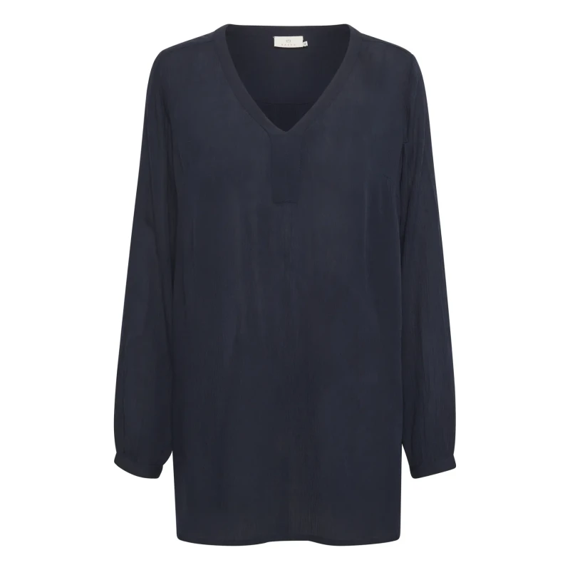 Image of Kaffe Womens v-neck tunic KAFFE Amber Bleu Female 44