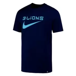 Image of 2022-2023 England Three Lions Swoosh Tee (Navy)