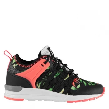 Image of Fabric Gala Run Childrens Trainers - Tropical