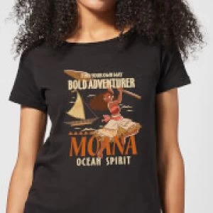Image of Moana Find Your Own Way Womens T-Shirt - Black - S