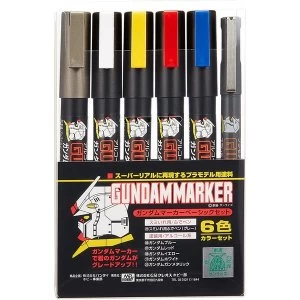 Image of Gundam Marker Basic 6 Color GMS-105 Set
