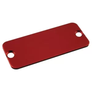 Image of Hammond 1455TALRD-10 Aluminium End Panel 1.5 x 165 x 51.5mm Red