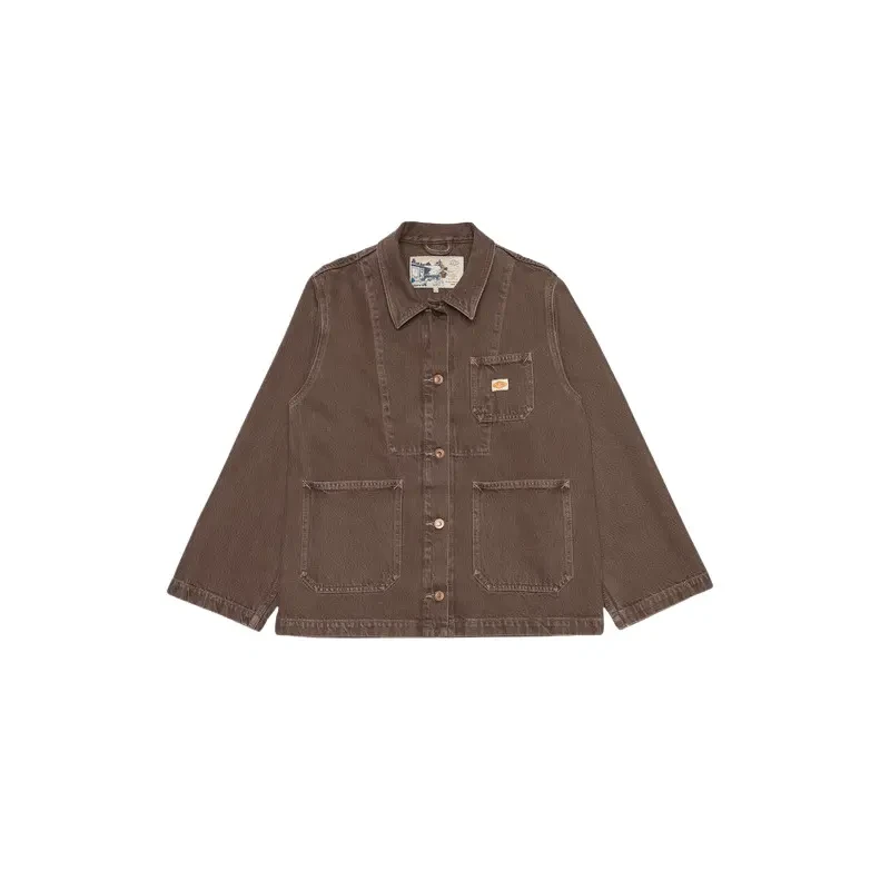 Image of Nudie Jeans Womens overshirt Nudie Jeans Ada Workwear Marron Female S