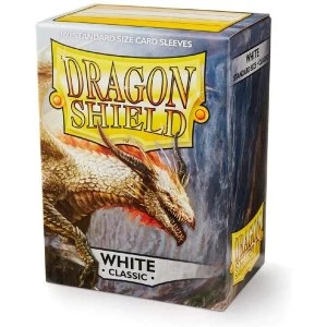Image of Dragon Shield Standard White Card Sleeves - 100 Sleeves