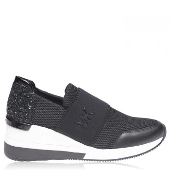Image of Michael Kors Felix Scuba and Mesh Trainers - BLACK