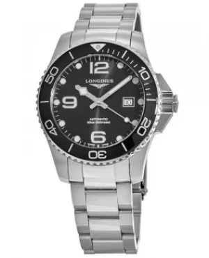 Image of Longines HydroConquest Automatic Black Dial Ceramic Bezel Steel Mens Watch L3.782.4.56.6 L3.782.4.56.6