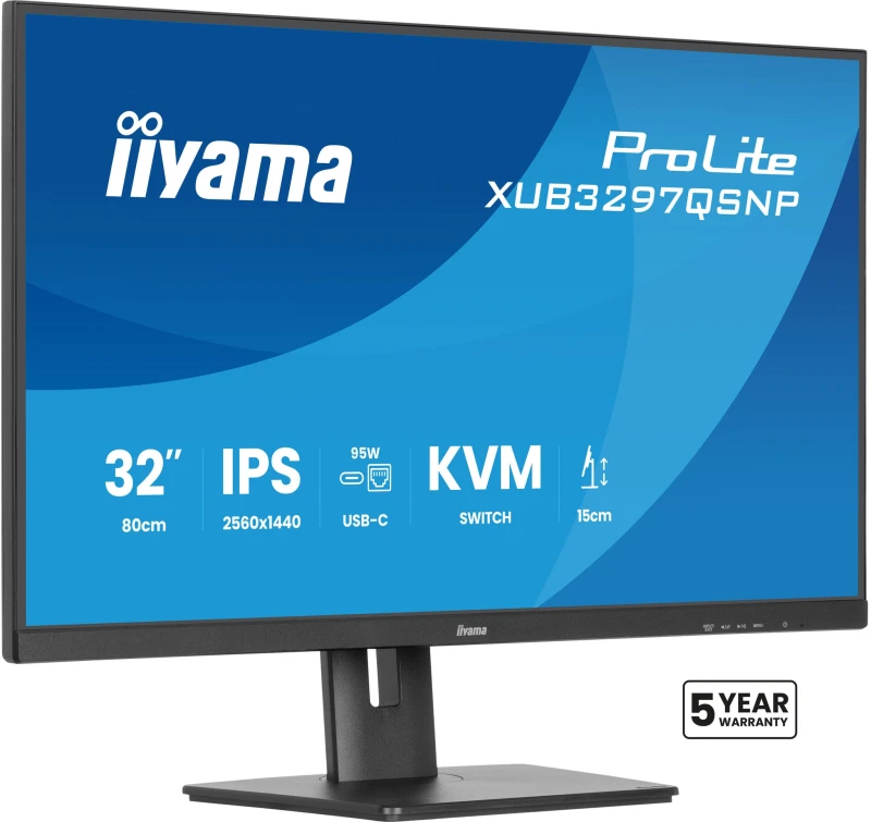 Image of iiyama iiyama ProLite XUB3297QSNP-B1 computer monitor 81.3cm (32") 2560 x 1440 pixels Quad HD LED Black XUB3297QSNP-B1