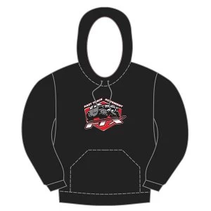 Image of Ftx Badge Logo Brand Pullover Hoodie Black - Medium