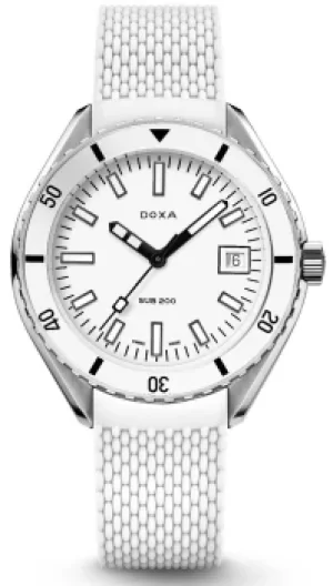 Image of Doxa Watch Sub 200 Whitepearl