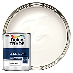Image of Dulux Trade Undercoat Paint - Brilliant White 1L