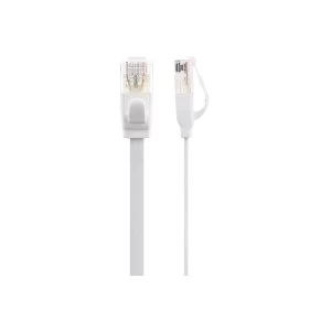 Image of Maplin CAT6 RJ45 Plug Flat Ethernet Network Cable 30m White