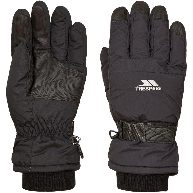 Image of Trespass Mens Gohan II Ski Gloves in Black Size: Medium Black Male M
