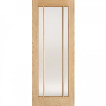 Image of LPD Lincoln Fully Finished Oak 3 Light Glazed Internal Door - 1981mm x 686mm (78 inch x 27 inch)