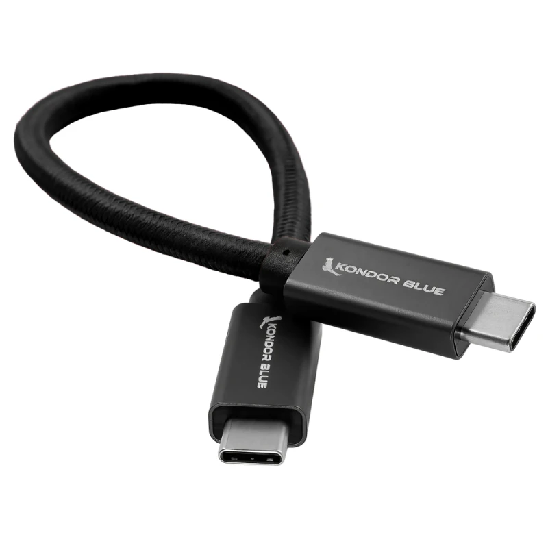 Image of Kondor Blue KB-USBC-BK USB cable USB 3.2 Gen 2 (3.1 Gen 2) 0.216 m Bla