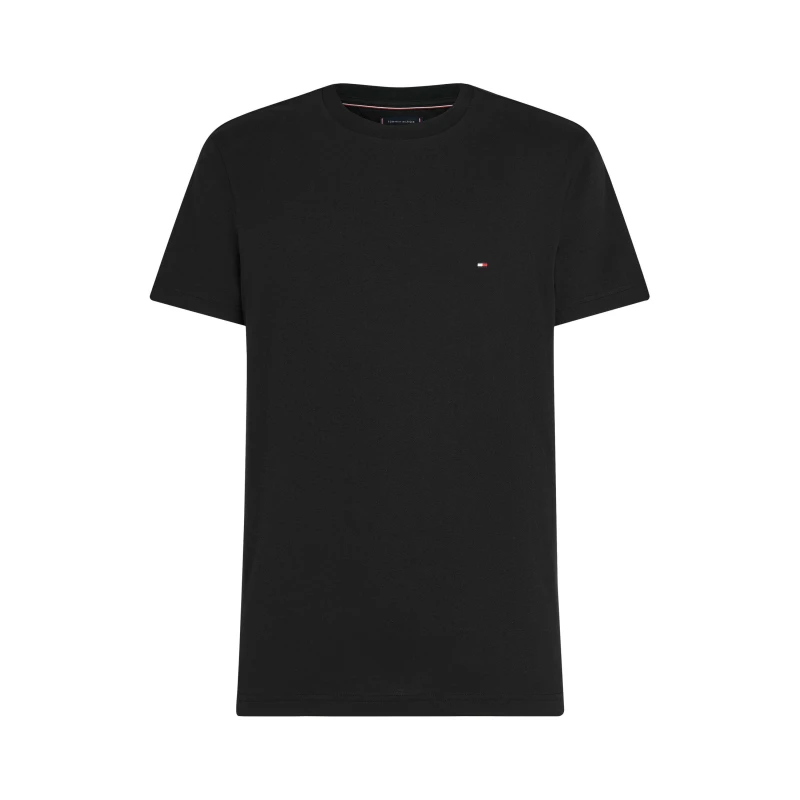 Image of Tommy Hilfiger Essential Regular Fit Solid T-Shirt Black L