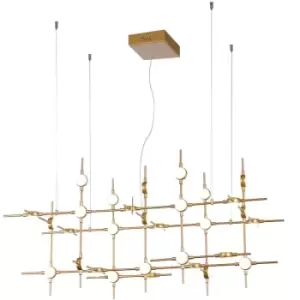 Image of Italux Lighting - Italux Provenza Modern Integrated LED Pendant Ceiling Light, 3000K