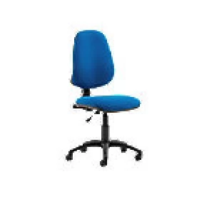 Image of Task Operator Chair Eclipse I Lever Blue Fabric Without Arms