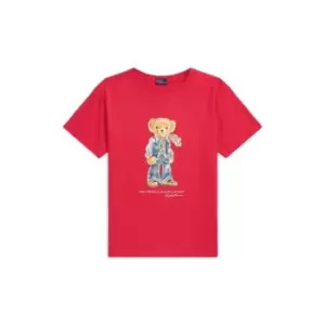 Image of Polo Ralph Lauren Western Bear T Shirt - Red