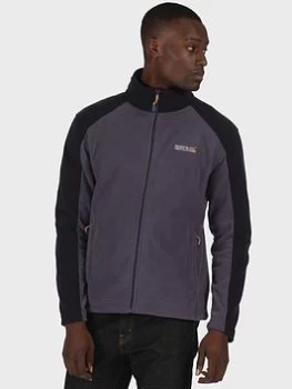 Image of Regatta Hedman Fleece - Grey/Black, Grey/Black, Size L, Men