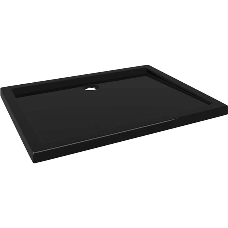 Image of VIDAXL Rectangular ABS Shower Base Tray Black 70x90cm vidaXL 8720286206133