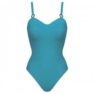 Image of Figleaves Underwired Bandeau Swimsuit - JADE