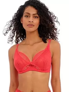 Image of Freya Fatale Underwire High Apex Bra - Red, Size 36Dd, Women