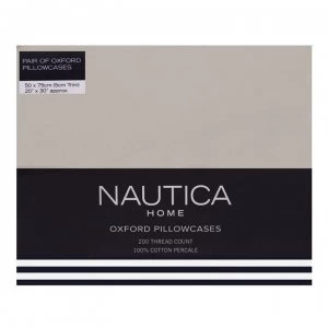 Image of Nautica Oxford Pillowcases - Cream