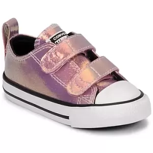 Image of Converse CHUCK TAYLOR ALL STAR 2V IRIDESCENT GLITTER OX Girls Childrens Shoes Trainers in Pink.5 toddler,5.5 toddler,6 toddler,7 toddler,7.5 toddler,8