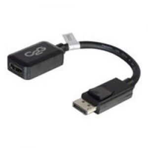 Image of C2G 20cm DisplayPort Male to HDMI Female Adapter Converter Black