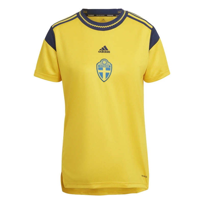 Image of adidas Sweden Home FIFA World Cup 2022 Football Shirt Yellow female 10 (S)