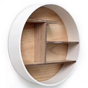 Image of White Round Shelf Unit 46cm