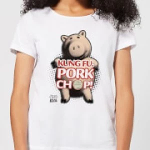 Image of Toy Story Kung Fu Pork Chop Womens T-Shirt - White - L
