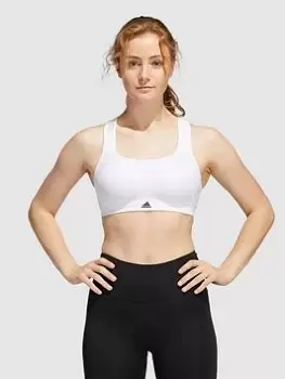 Image of adidas Train Alpha Bra (High Support) - White, Size S, Women