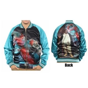 Image of Biggie Smalls - Turqoise Unisex Medium Bomber Jacket - Blue/Green
