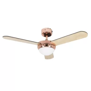 Image of Taurus 42 Ceiling Fan in Copper with Remote Control