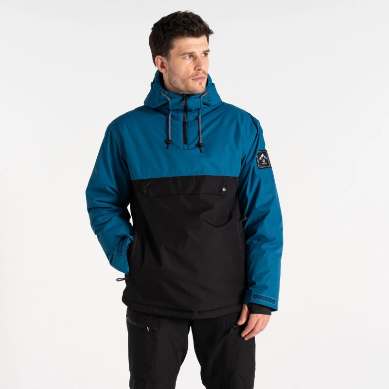 Image of Dare 2B Mens Freeride Overhead Waterproof Ski Jacket S - Chest 38' (97cm) Kingfisher Blue/Black DMP599-29U-S