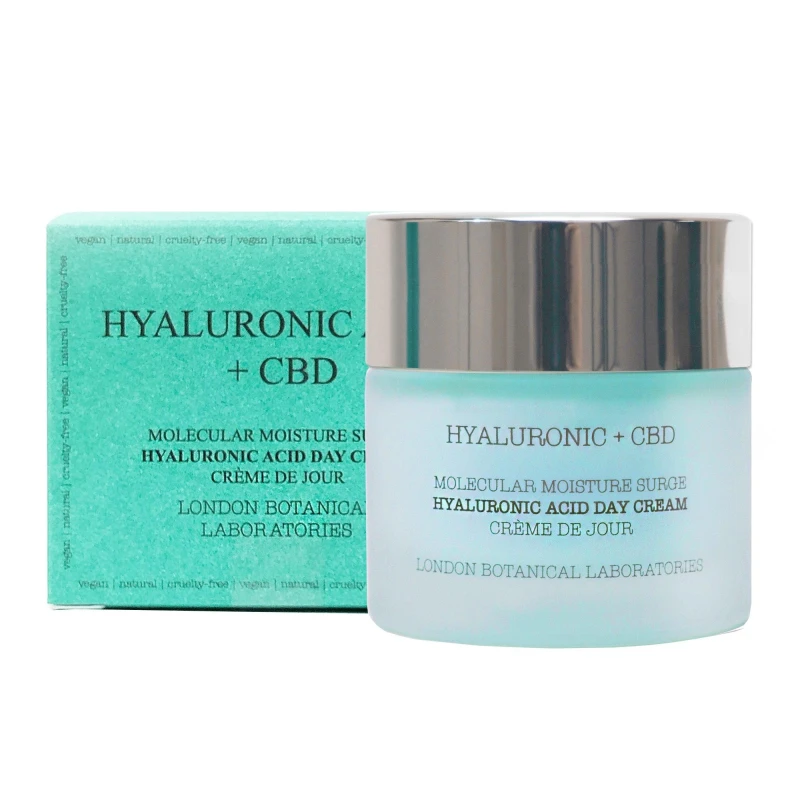 Image of London Botanical Laboratories Hyaluronic Acid + CBD - Molecular Moisture Surge Hyaluronic Acid Day Cream 50ml Sky Blue unisex